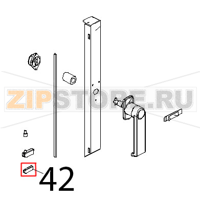 Guarn. porta fredda a band. PTFE CAR/CARB, Sp=1 mm Unox XV 203G Guarn. porta fredda a band. PTFE CAR/CARB, Sp=1 mm Unox XV 203GЗапчасть на деталировке под номером: 42