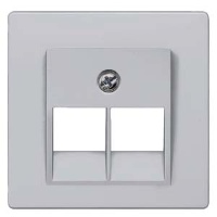 DELTA I-SYSTEM АЛЮМИНЕВЫЙ МЕТАЛЛИК КРЫШКА СИСТЕМНОЙ РОЗЕТКИ  2X8-ПОЛЮС. 55X55MM Siemens 5TG1261