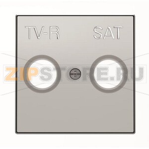 Накладка для TV-R-SAT розетки, серебристый алюминий ABB 2CLA855010A1301 