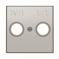 Накладка для TV-R-SAT розетки, серебристый алюминий ABB 2CLA855010A1301
