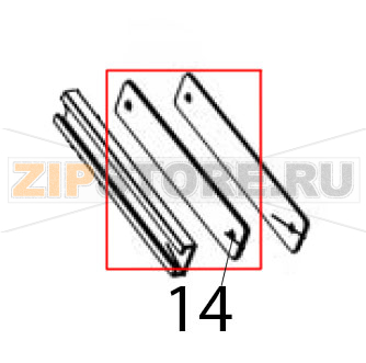 Guarn. piastra guida maniglione Silanos NE1300 Guarn. piastra guida maniglione Silanos NE1300Запчасть на деталировке под номером: 14