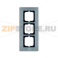 Рамка трехместная, сталь ABB 11604.83