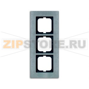 Рамка трехместная, сталь ABB 11604.83 