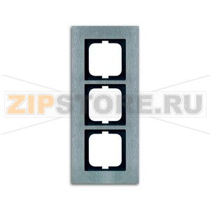 Рамка трехместная, сталь ABB 11604.83 