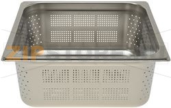 СЛИВНОЙ ЛОТОК ИЗ НЕРЖ. СТАЛИ С ОТВЕРСТИЯМИ GN 2/3 