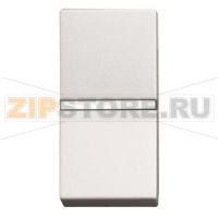 Механизм одноклавишной кнопки, одномодульный, альпийский белый ABB 2CLA210470N1101