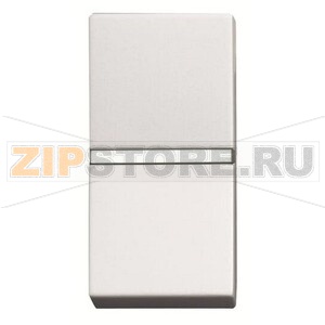 Механизм одноклавишной кнопки, одномодульный, альпийский белый ABB 2CLA210470N1101 