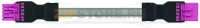 pre-assembled interconnecting cable; Eca; Socket/plug; 5-pole; Cod. B; 6 m; 1,00 mm; pink Wago 891-8995/005-607