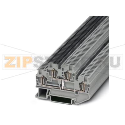 Проходные клеммы Phoenix Contact STTB 1,5-PV Сечение:  0,08 мм² - 1,5 мм², AWG: 28 - 16, Тип подключения: Пружинный зажим, Ширина: 4,2 мм, Цвет: cерый, Тип монтажа: NS 35/7,5, NS 35/15.Минимальный заказ: 50 шт.Упаковка: 50 шт.