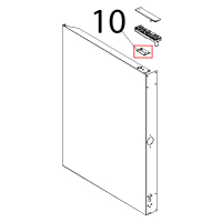 Controstaffa zincata porta C.T. Unox XVC 504