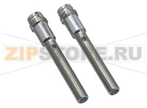 Датчик сквозного луча Thru-beam sensor KS11/KSE11/59/98a/102 Pepperl+Fuchs Описание оборудованияThru-beam sensor, M5 threaded housing design, stainless steel housing, detection range 250 mm, infrared light, dark on, DC version, NPN output, M8 plug