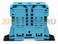 POWER CAGE CLAMP 2-проводные проходные клеммы; 185 мм?; боковые маркировочные разъемы; с крепежными фланцами; POWER CAGE CLAMP; 185,00 mm?; синие Wago 285-1164