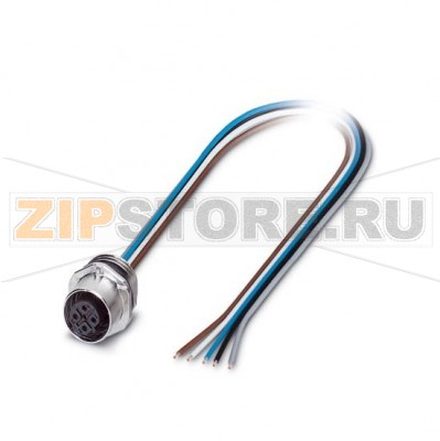 Встраиваемый гнездовой разъем полевой шины Phoenix Contact SACC-E-FSB-5CON-M16/0,5 SCO INTERBUS/PROFIBUS, 5 контактов, M12 SPEEDCON, с механическим ключом типа В, фронтальный монтаж, резьбовая часть M16, с гибким кабелем TPE длиной 0,5 м, 5 x 0,25 мм².Минимальный заказ: 1 шт.Упаковка: 1 шт.