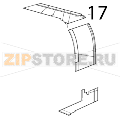 Right side panel Scotsman AC 86 Right side panel Scotsman AC 86Запчасть на деталировке под номером: 17