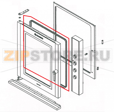 Guarnizione porta cella forni G-PRO 10M-10A-10D Garbin 10M  Guarnizione porta cella forni G-PRO 10M-10A-10D Garbin 10MЗапчасть на сборочном чертеже под номером: 20