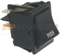 ДВУХПОЛЮСНАЯ ЧЕРНАЯ КНОПКА 16А 250В