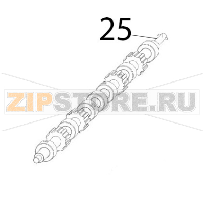 Albero traino rete Zanolli Synthesis 11/65 VE Albero traino rete Zanolli Synthesis 11/65 VEЗапчасть на деталировке под номером: 25