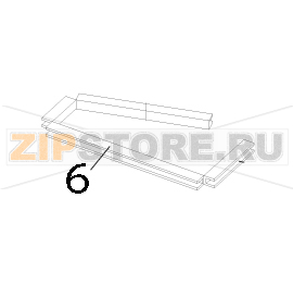 Edge guard Toshiba TEC B-852-TS12-QP Edge guard Toshiba TEC B-852-TS12-QPЗапчасть на деталировке под номером: 6