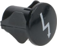 НАКЛЕЙКА НА КОЛПАЧОК С ЧЕРНЫМ СИМВОЛОМ "0-1"