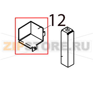 Rotary cutter PC board cover Toshiba TEC B-SX4T-GS10/20-QQ-US Rotary cutter PC board cover Toshiba TEC B-SX4T-GS10/20-QQ-USЗапчасть на деталировке под номером: 12