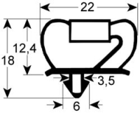 Kaeltedichtung Profil 9237 B 1058mm L 21