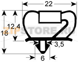 Kaeltedichtung Profil 9237 B 1058mm L 21 
