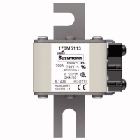 Предохранитель, 700 A, AC 690 В, 200 кА, 2, 61x77x108 мм, aR, DIN, IEC Eaton FUSE 700A 690V 2KN
