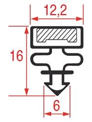 SNAP-IN GASKET 830x585 mm 
