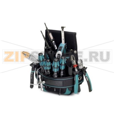 Поясная сумка для инструмента Phoenix Contact TOOL-BELTPOUCH комплектация: кабельный резак, бокорезы, инструмент для снятия изоляции, пассатижи, ключ для электрошкафа, отвертка плоская: 0,5x3,0/1,0x4,0/1,0x5,5, крестовая: PH1/PH2, индикатор наличия напряжения, нож, мерная лента 3 метра.Минимальный заказ: 1 шт.Упаковка: 1 шт.