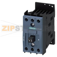 3-фазный полупроводниковый контактор 3RF3 AC53 5.2A 40 град. С, 48-480V, / 110-230V AC управление по 2-м фазам мгновенная коммутация, винтовые клеммы Siemens 3RF3405-1BB24