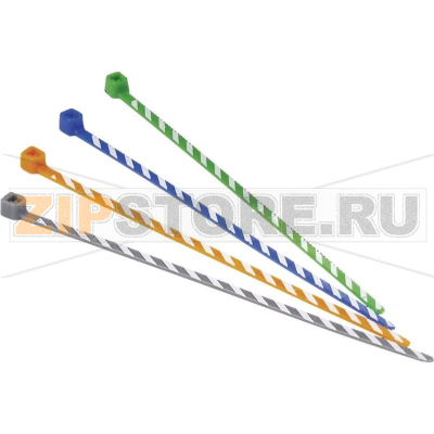 Стяжки кабельные 102 мм, синие, белые, 50 шт Panduit PLT1M-L6-10 