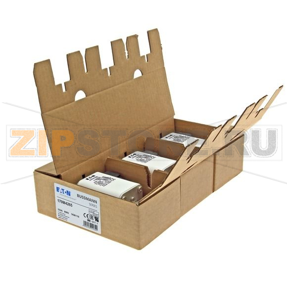 Предохранитель, 550 A, AC 690 В, 200 кА, DIN 1, 53x69x138 мм, aR, DIN, IEC Eaton FUSE 550A 690V 