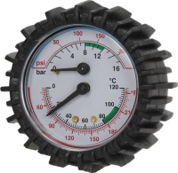 ТЕРМОМАНОМЕТР 0-16 BAR / 0-120°C
