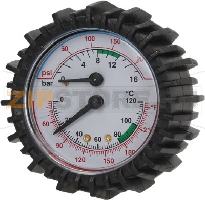 ТЕРМОМАНОМЕТР 0-16 BAR / 0-120°C 