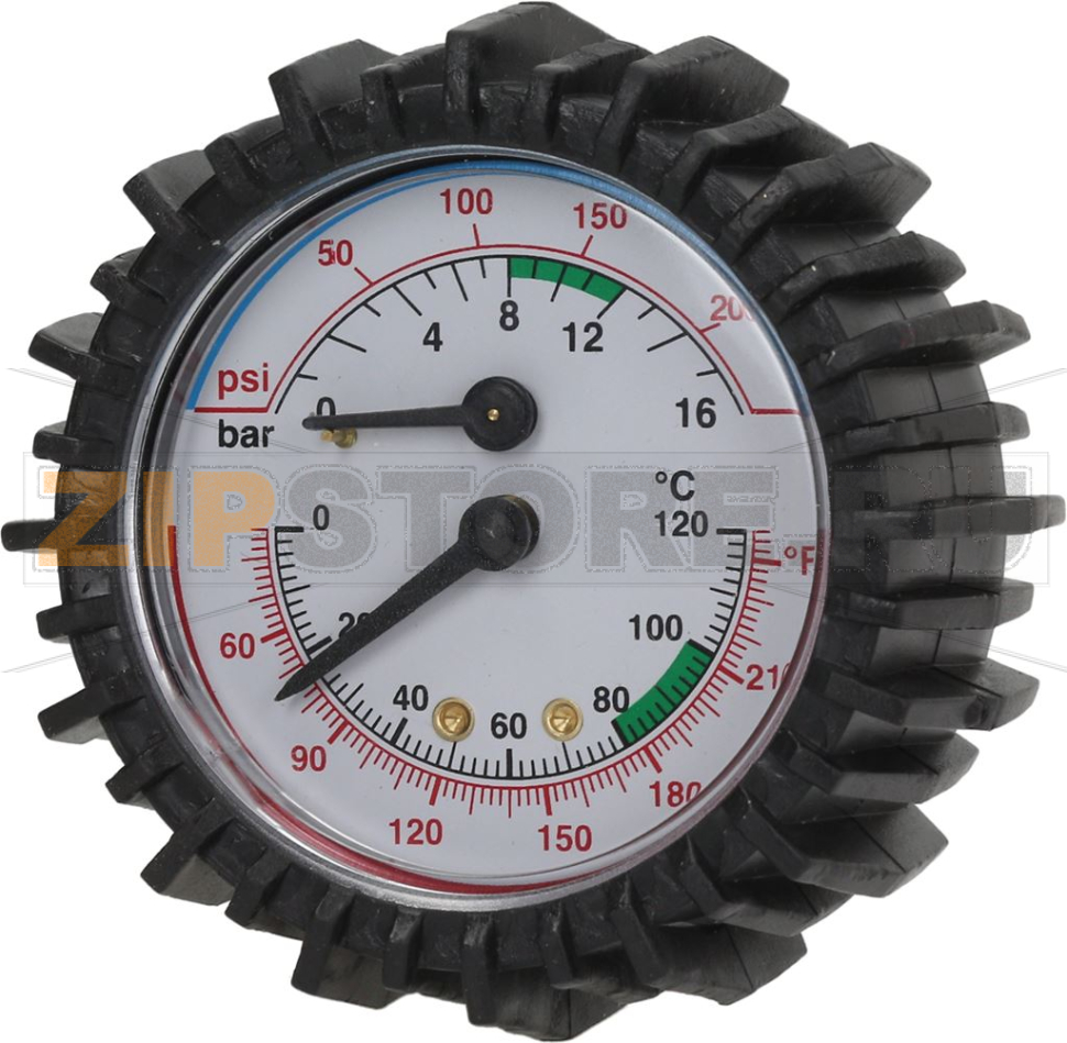 ТЕРМОМАНОМЕТР 0-16 BAR / 0-120°C 