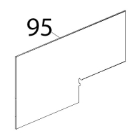 Vetro interno 743x432x6 BETFL Unox XBC 404