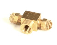 CONNETTORE A T, FEMMINA, 1/8 X 1/4