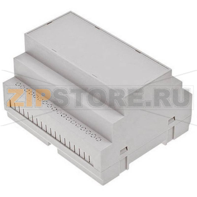 Корпус на DIN-рейку 65x90x105 мм, материал: ABS-V0, серый, 1 шт TRU Components TC-7910828 