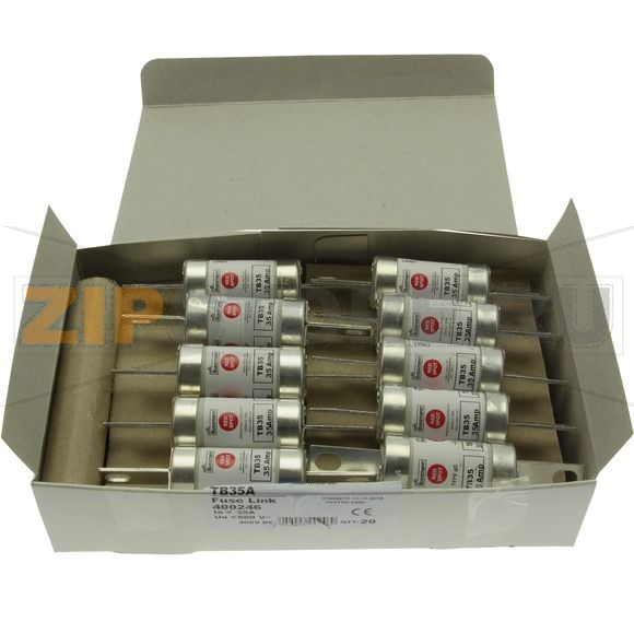 Предохранитель, 35 A, AC 660 В, DC 460 В, 80 кА, BS88, 27x112 мм, gL/gG, BS Eaton 35A 660V AC/4 