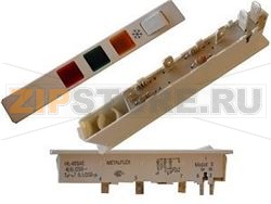 PLATINE 3VOY+1INT+S/MA BL 