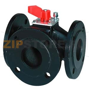 VBF21.50 - 3-ходовые поворотные клапаны, фланцевые, PN6, DN50, kvs 40 Siemens VBF21.50 