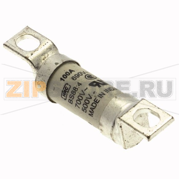 Предохранитель, 100 A, AC 690 В, DC 500 В, 200 кА, BS88, 19x77 мм, aR, BS Eaton 100A 690V AC TYPE 