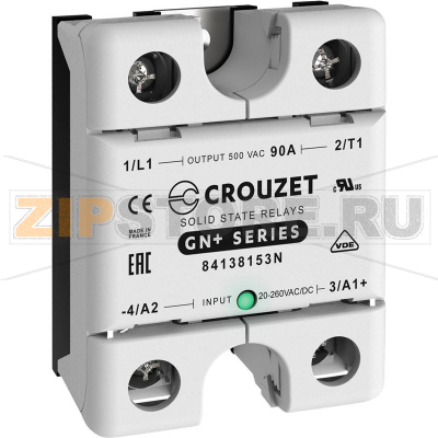 Реле твердотельное 90 А, 500 В/AC, 1 шт Crouzet GNP90UZM 