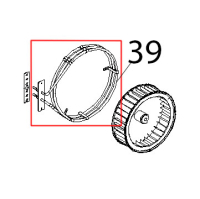 Resistenza circolare D=230, 3 spire, H78, 2900 W, 230 V Unox XF 183