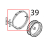 Resistenza circolare D=230, 3 spire, H78, 2900 W, 230 V Unox XF 183
