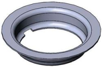 3-1/2 WASTE DRAIN FACE FLANGE, STAINLES
