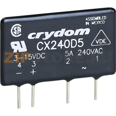 Реле твердотельное 5 А, 660 В/AC, 1 шт Crydom CX480D5 