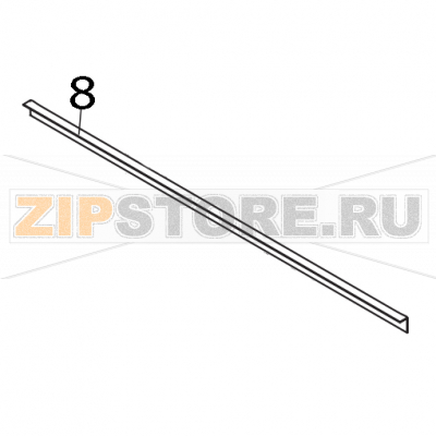 Guarnizione sportello per lavabicchieri Elettrobar Fast 30 Guarnizione sportello per lavabicchieri Elettrobar Fast 30Запчасть на деталировке под номером: 8