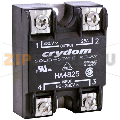 Реле твердотельное 50 А, 530 В/AC, 1 шт Crydom HD4850-10 