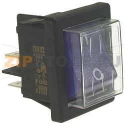 INTERRUTTORE BIP.LUM.BLU I-O 16(6)A/250V 